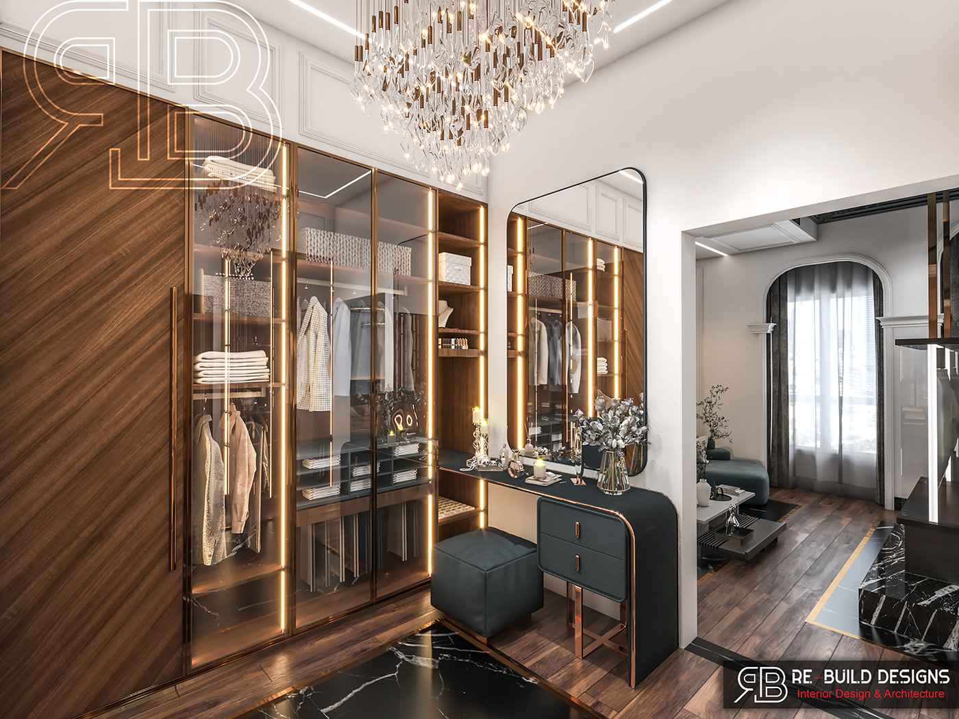 architecture bedroom design dressing room Interior interior design  luxury minimal modern neoclassic