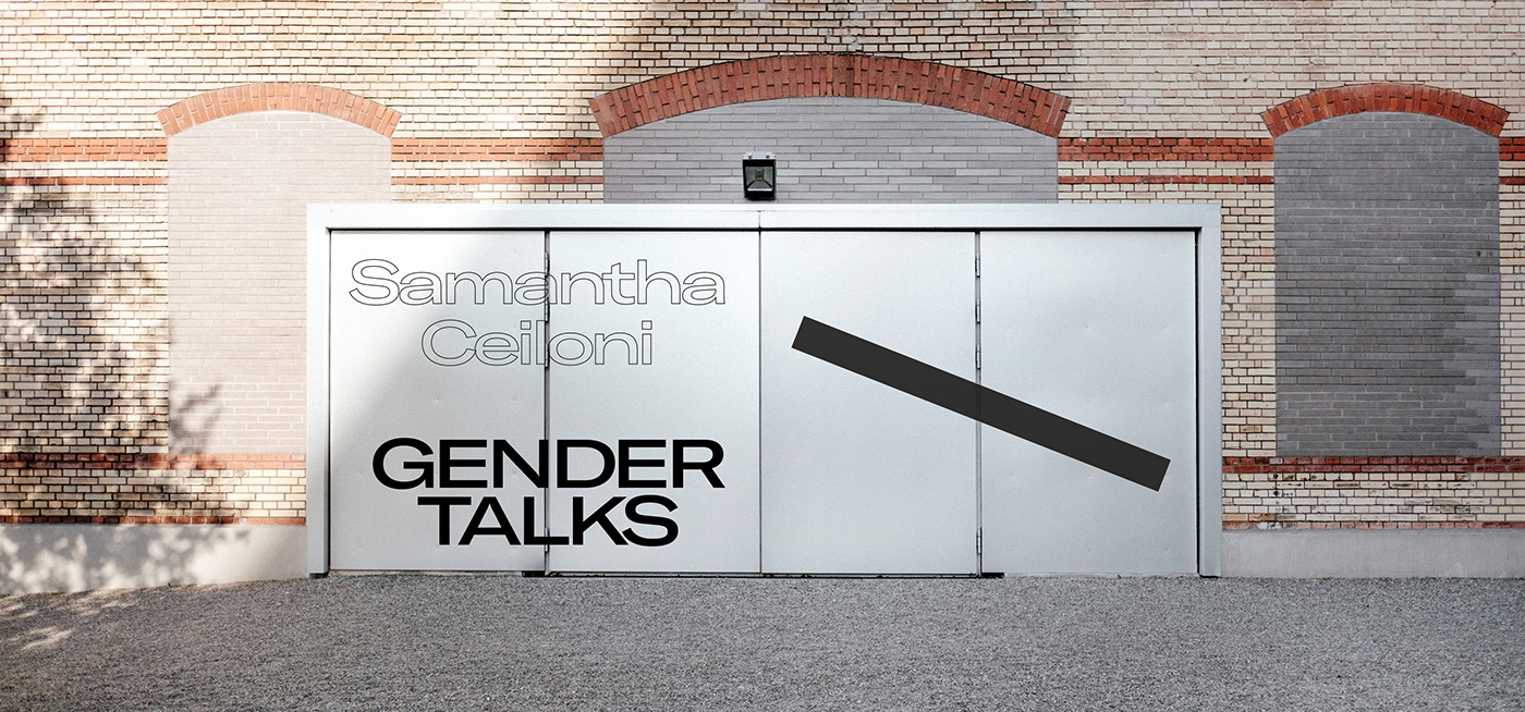 Gender graphicdesign editorial Event speech talks blackandwhite art direction 