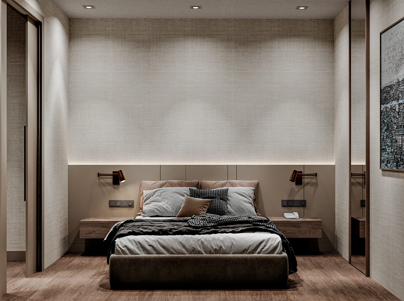 living room bedroom Office Design Interior architecture Render visualization modern corona archviz