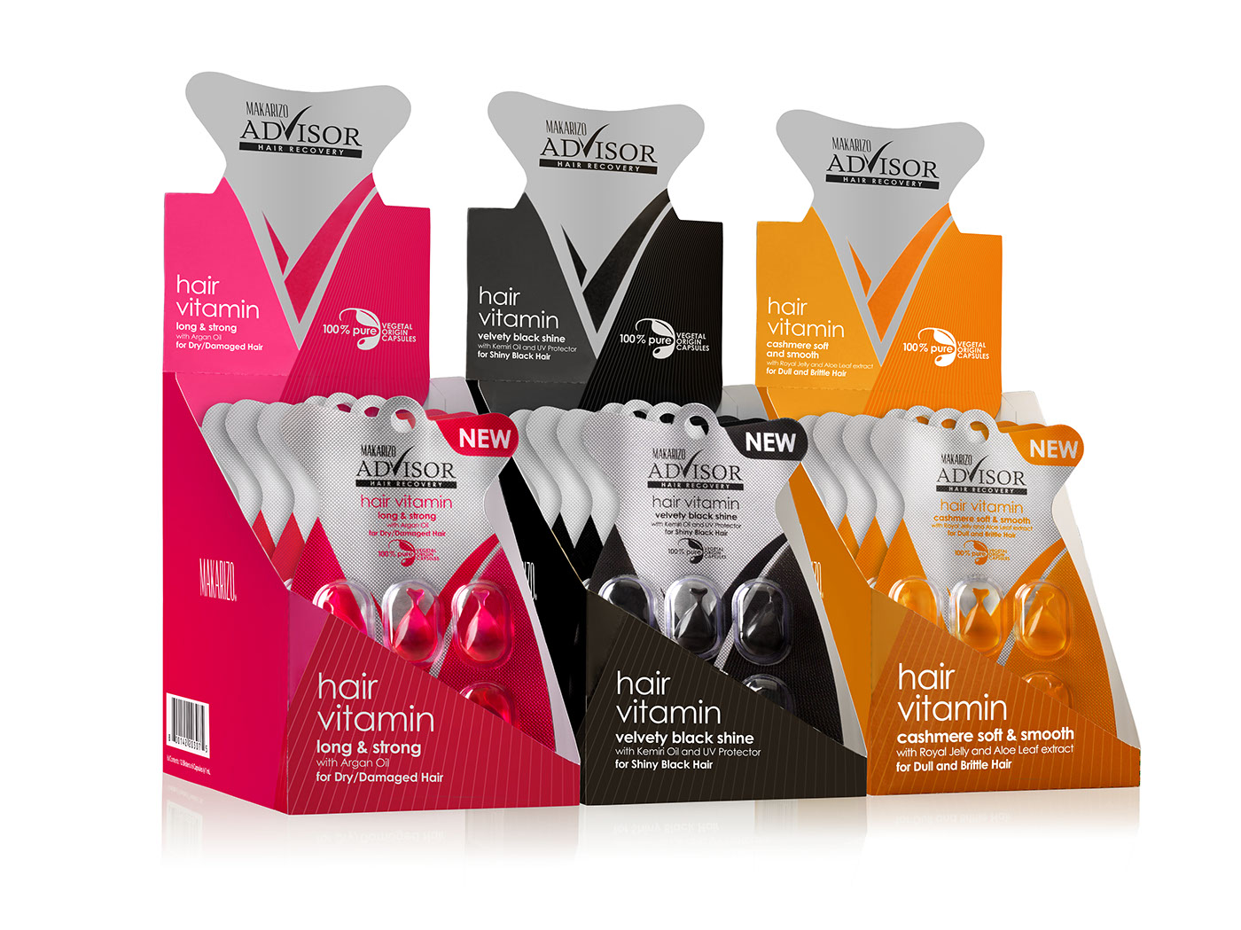 packaging design brand identity Makarizo hair vitamin makarizo advisor Hair Care beauty care personal care