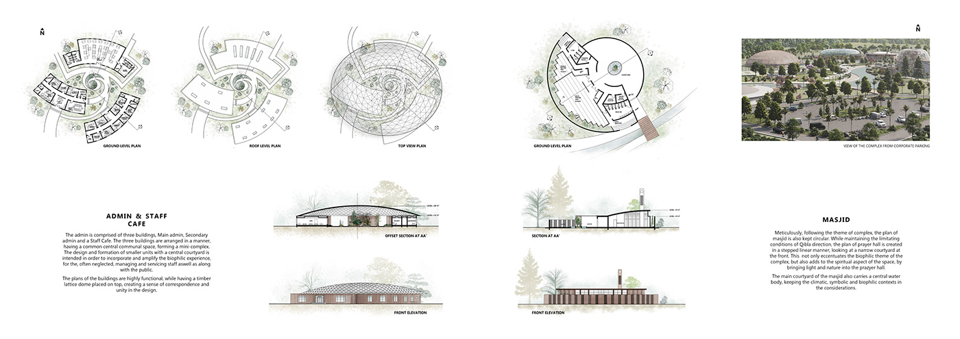 Landscape architecture Nature parks visualization lumion SketchUP exterior cafe Leisure