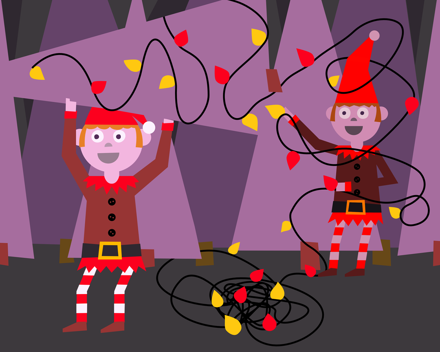 Character design  children's illustration Christmas Digital Art  elf Holiday kidlitart kids kids illustration Picture book