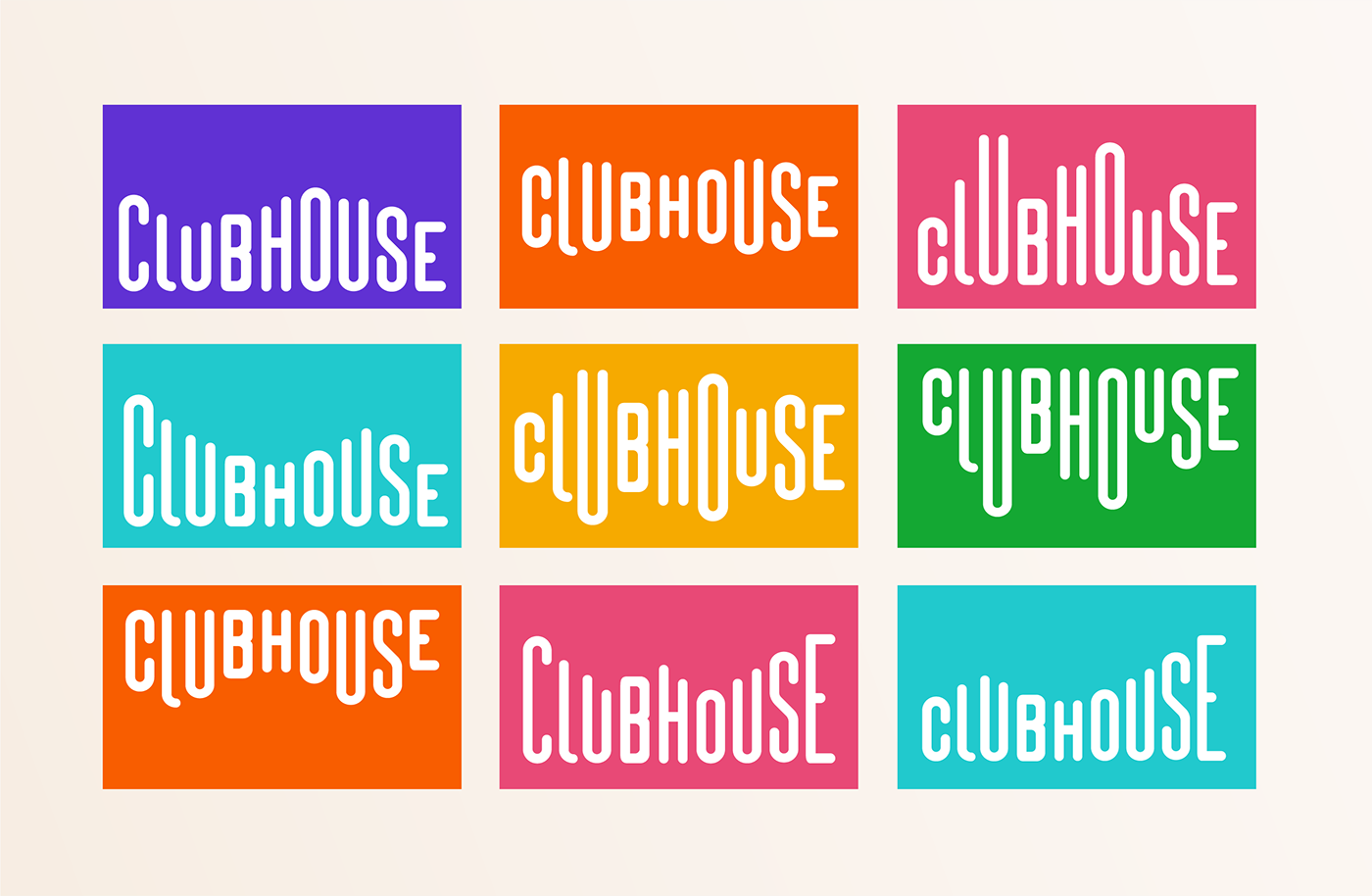 audio app brand Brand Design branding  Clubhouse design design identity logo visual identity