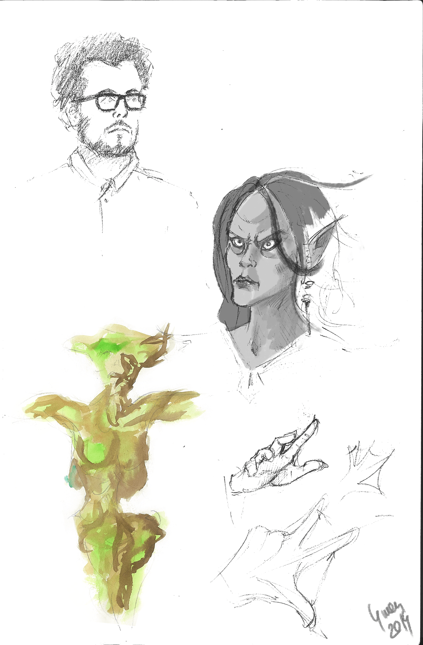 Character digital Drawing  fantasy Fun own painting   sketch sketchbook