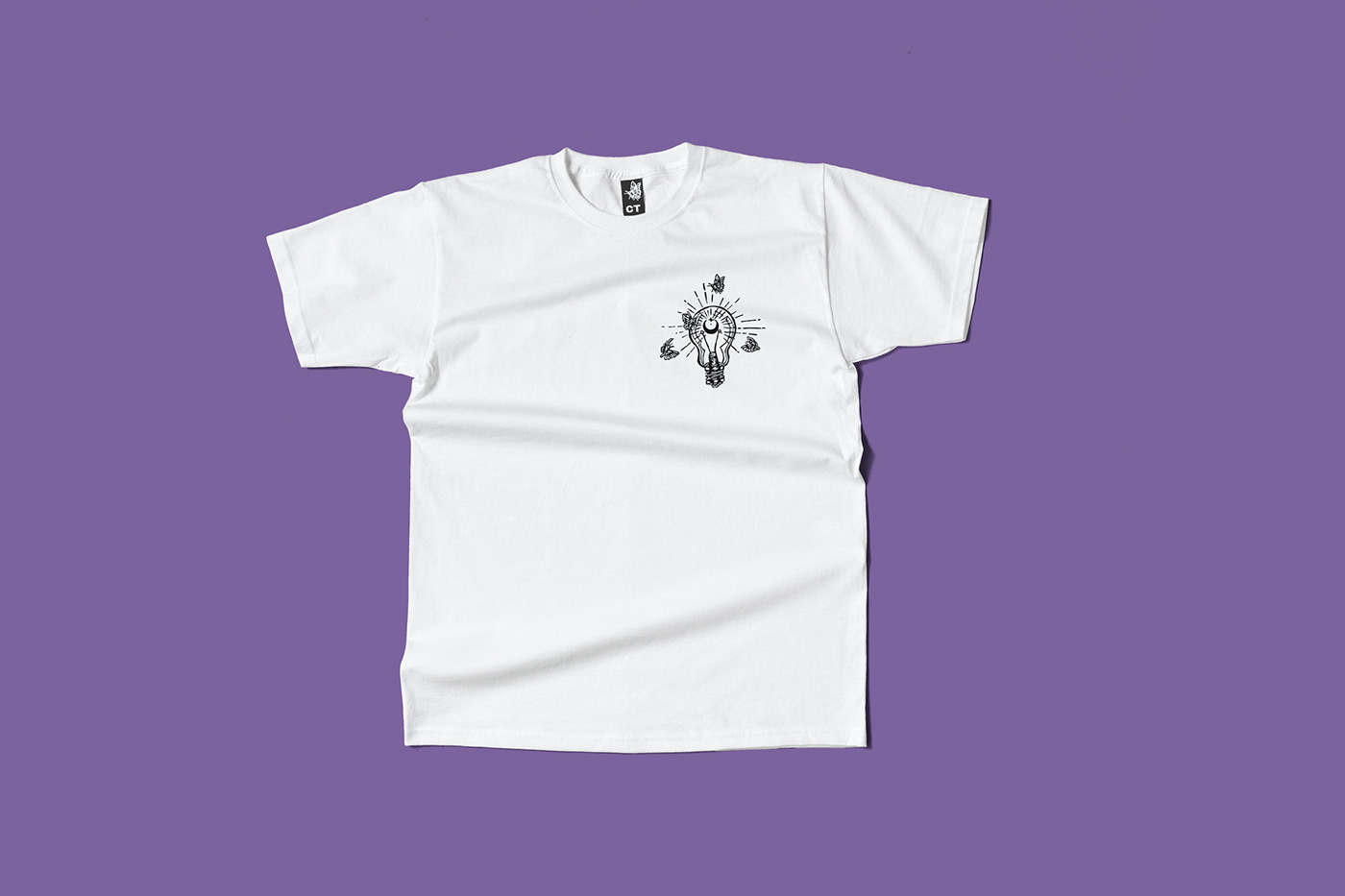 moth ILLUSTRATION  artwork tshirt t-shirt Tshirt Design Clothing design Drawing  linocut