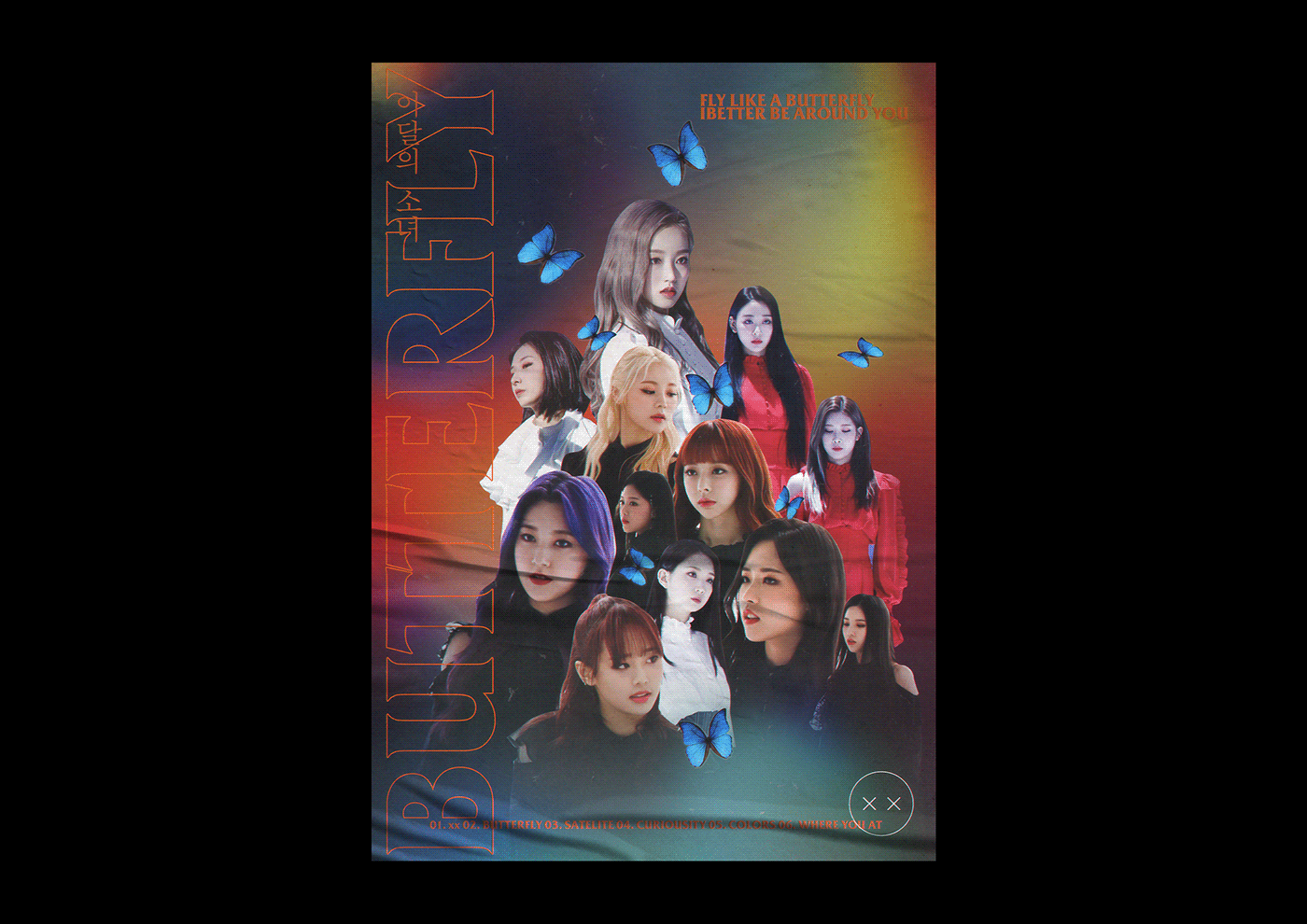 Album kim jaehwan korean kpop Layout loona music poster print day6