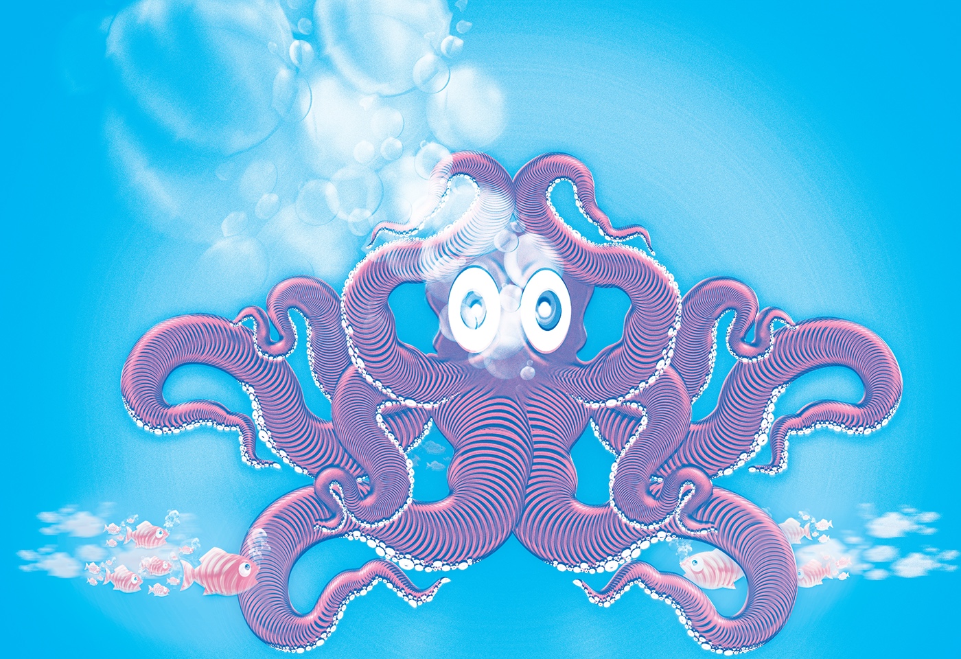 adobe photoshop Illustrator graphic animal octopus digitalart color wacom Ps25Under25