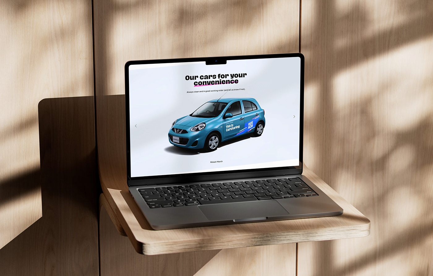 identity brand identity Web Carsharing cyprus 3D brand car digital