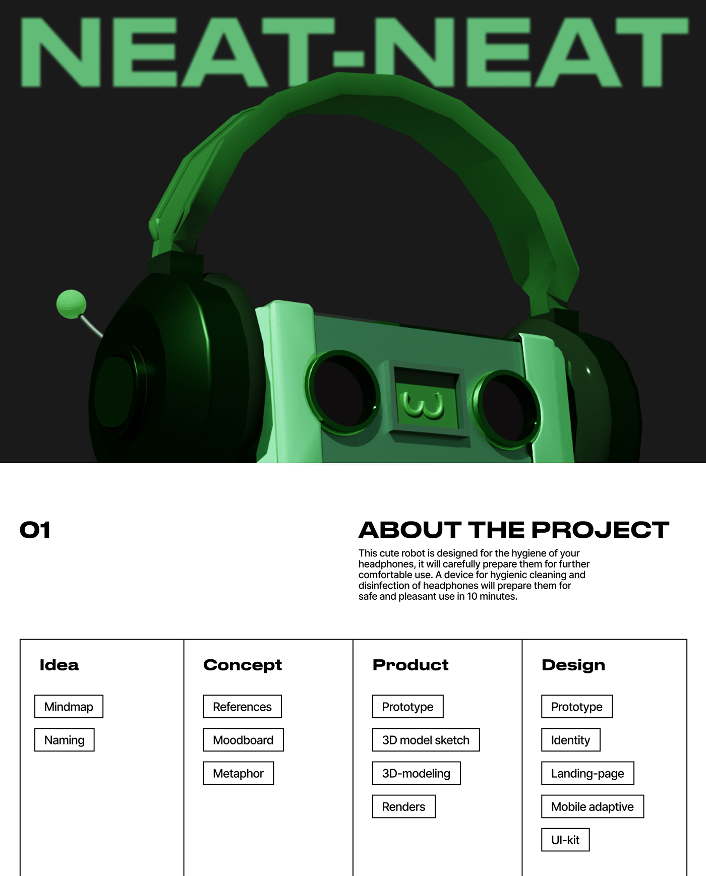 design ux UI/UX Figma blender 3D headphones robot 3d modeling blender3d