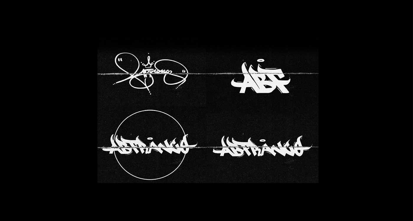 font Graffiti Handstyle lettering type