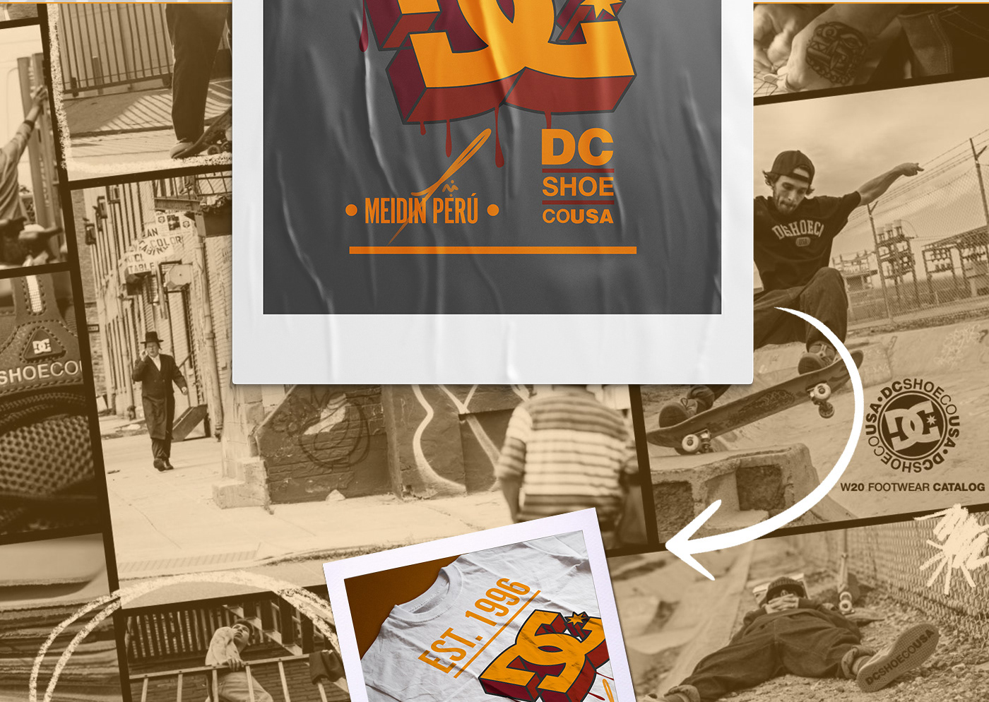 dc DCShoes serigrafia t-shirt brands Clothing design skate Urban estampados