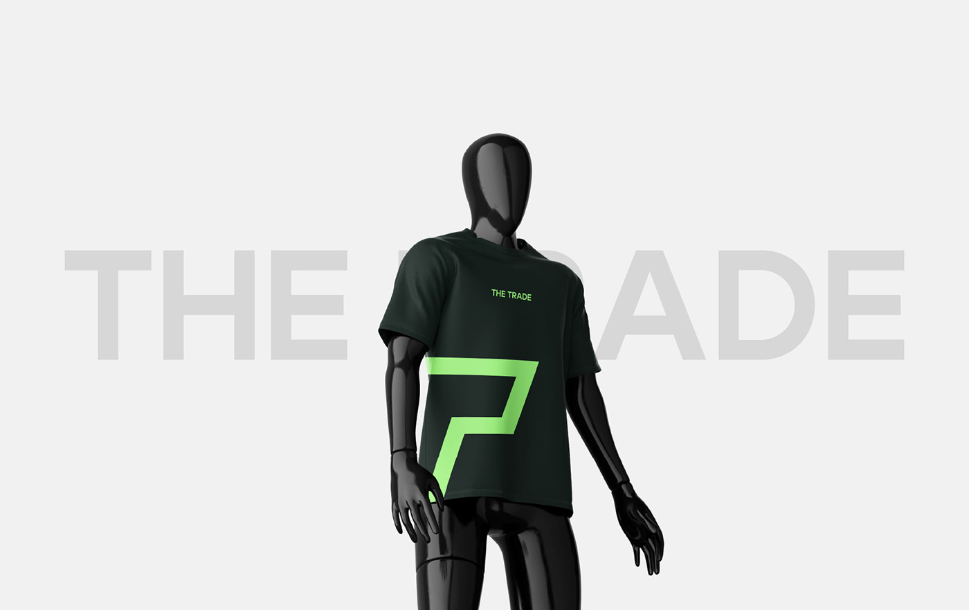 neon green t shirt with letter t logo design for crypto branding