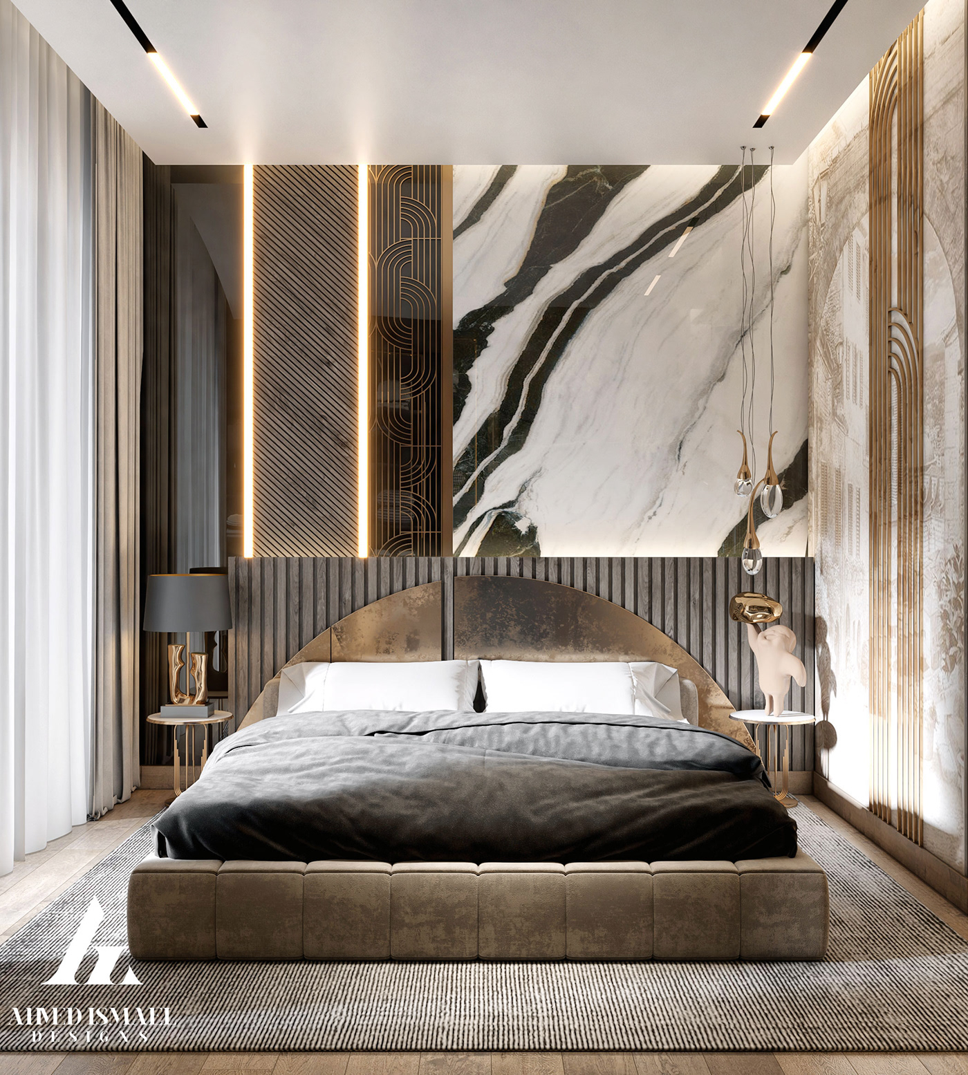 architecture visualization 3D interior design  modern 3ds max design bedroom bedroom design Interior