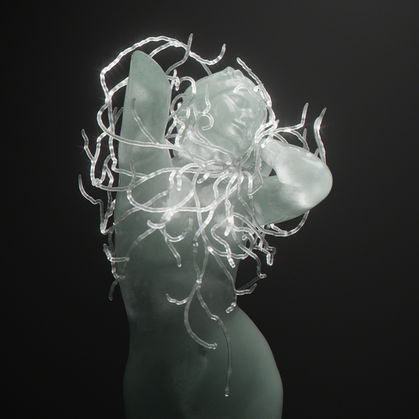 glass inft Lalique nft sculpture woman