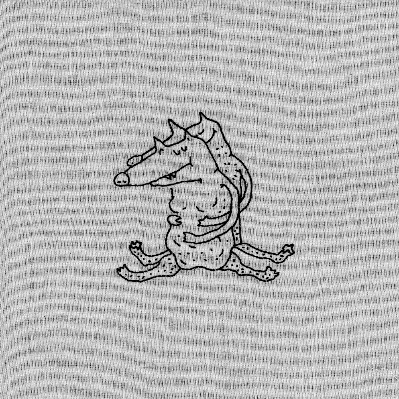 Ilustração ilustration wolf Embroidery