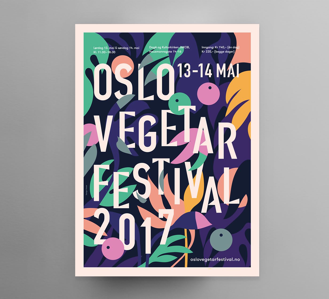 vegan festival Vegetarian Food  oslo poster