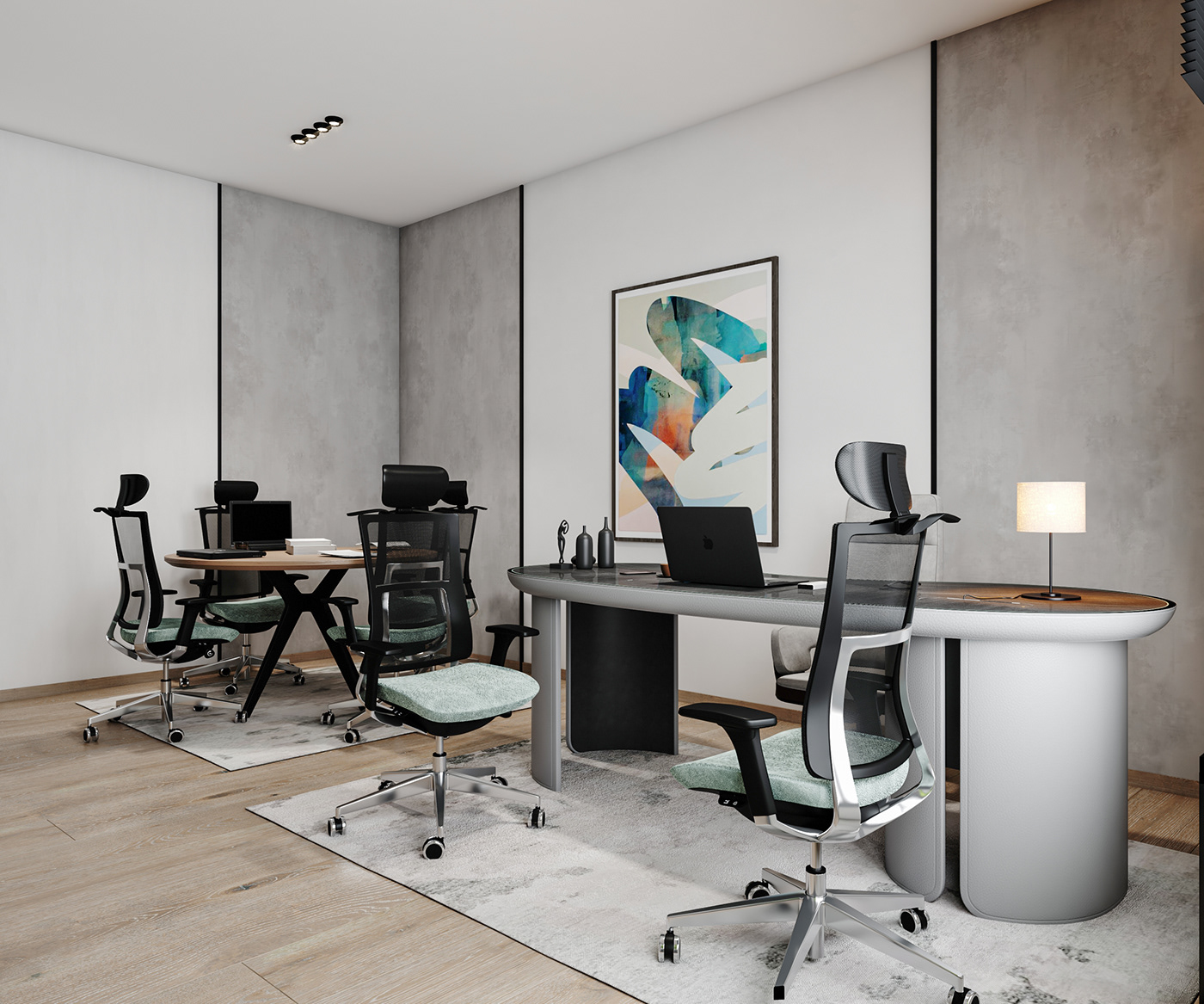 3D visualization architecture Office Interior Office Design 3ds max interior design  CGI vray