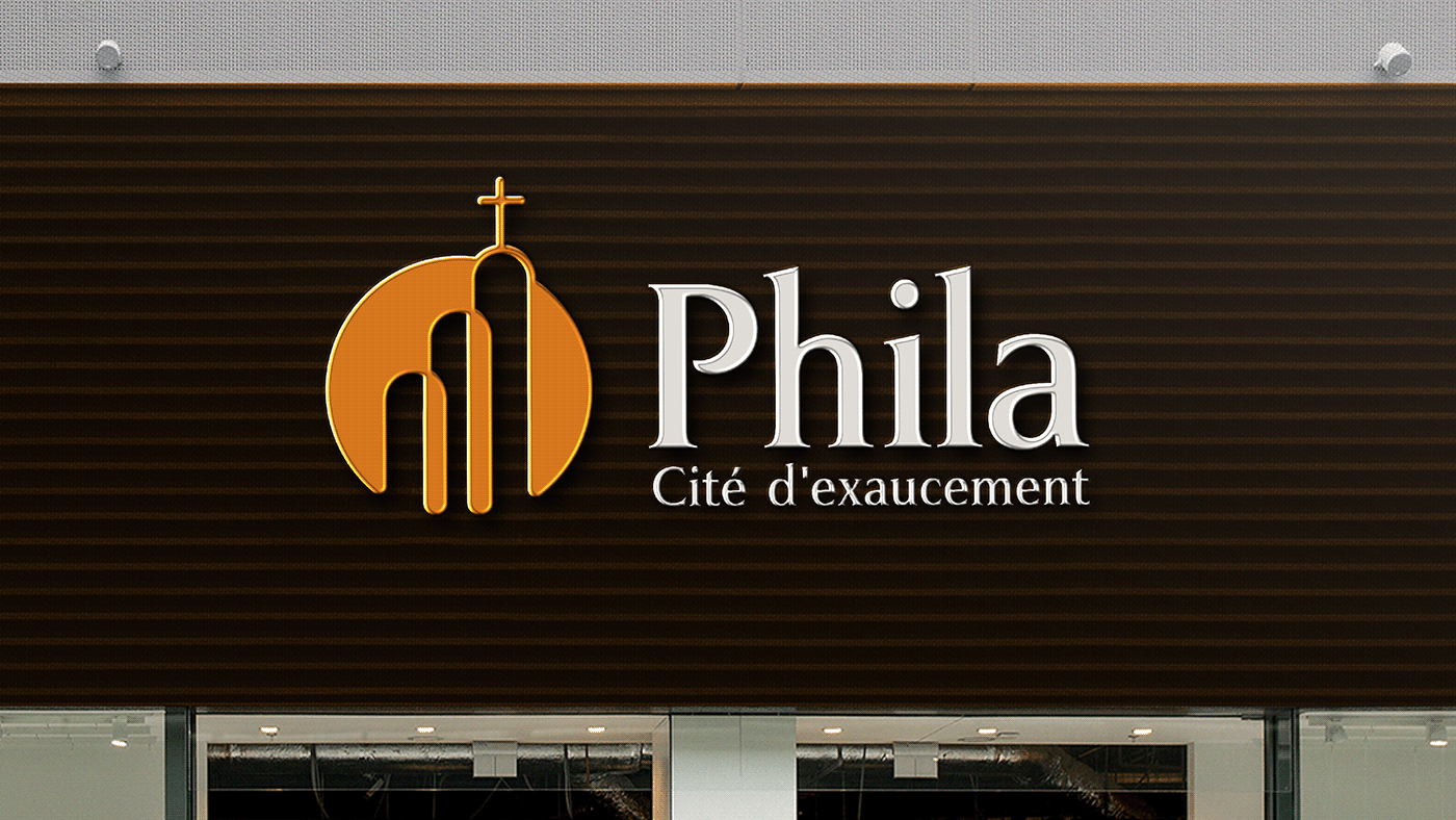 church design church logo visual identity logos Brand Design brand identity Eglise identité visuelle Athoms Mbuma Phila cité d'exauscement