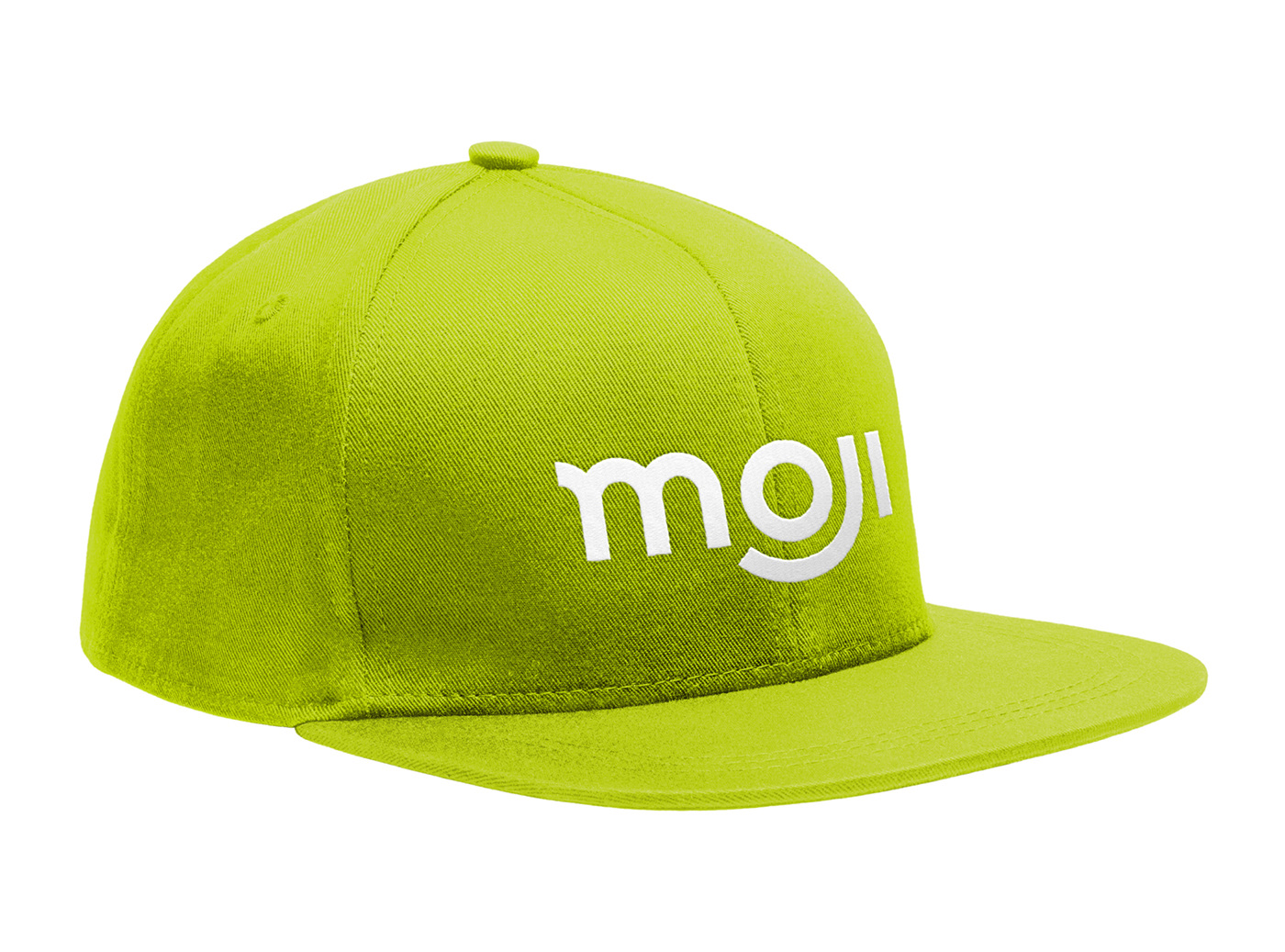 Branded hat concept as part of Moji Coffee & More employee uniforms