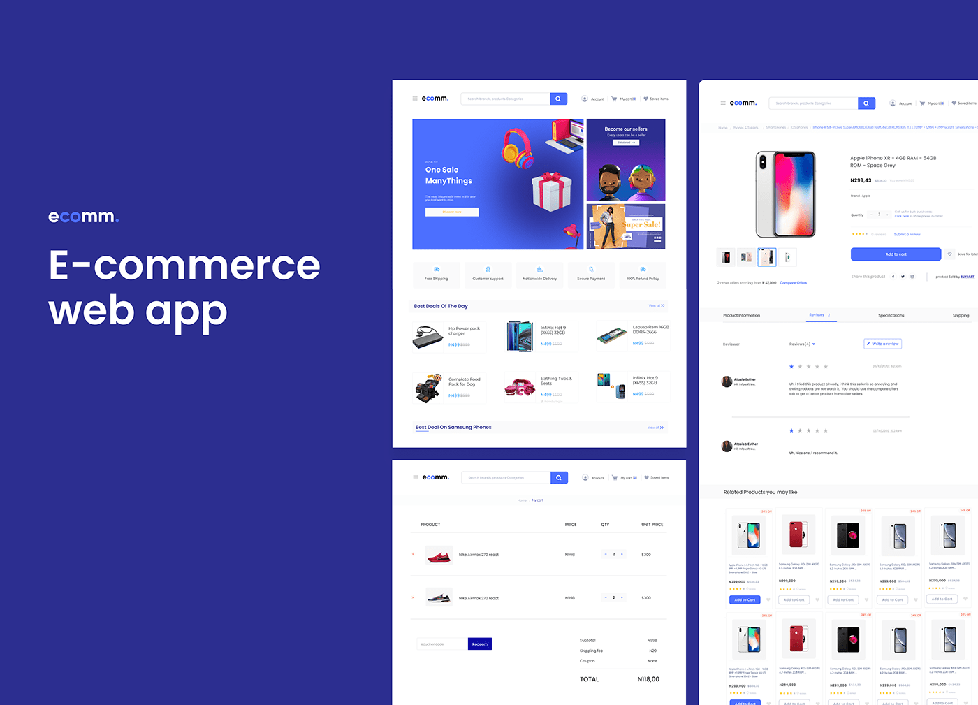 commerce design Ecommerce UI UI/UX UI/UX Design ux web app Website
