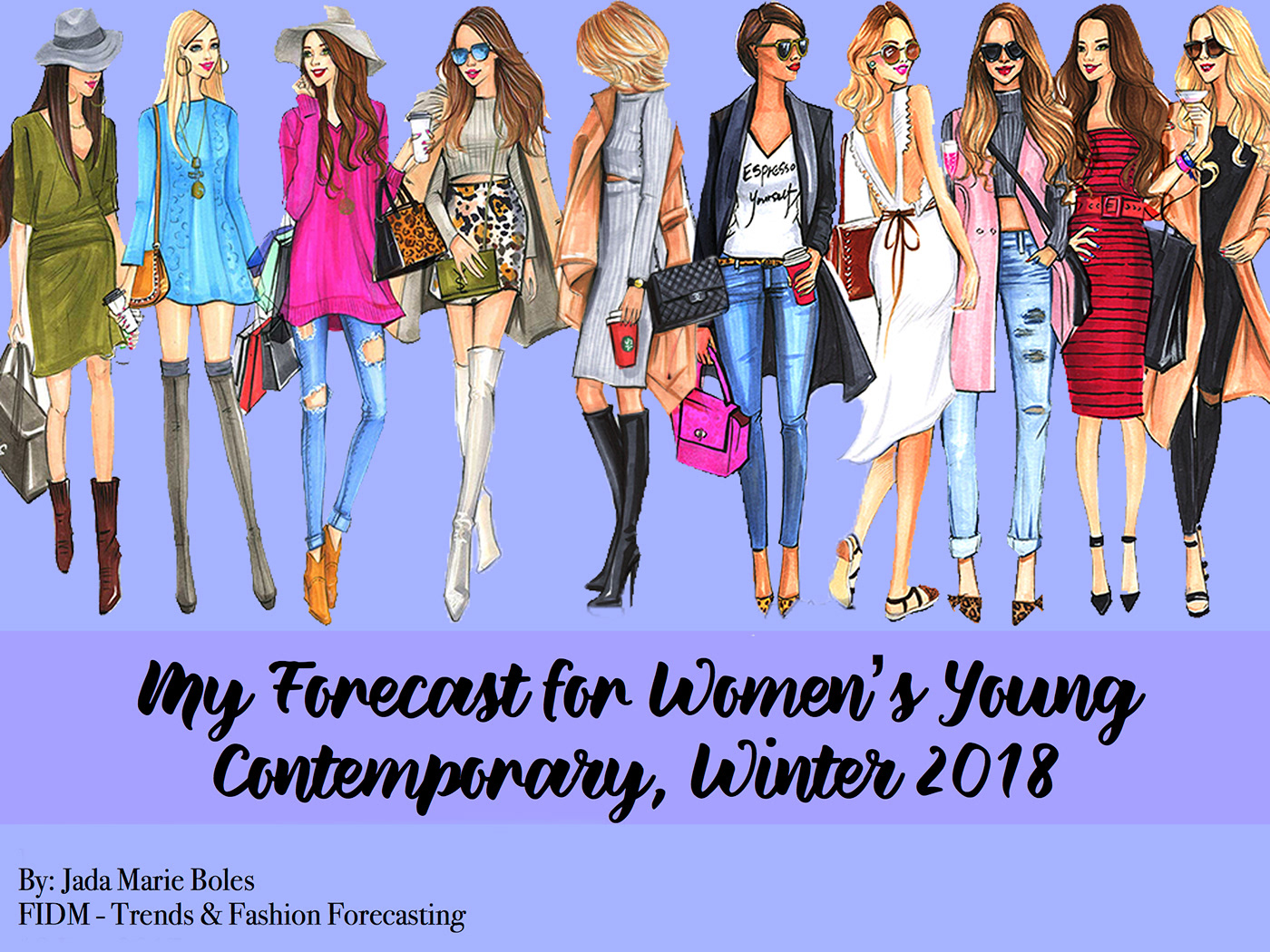 FIDM Fashion Forecasting trend research Womens Fashion Young Contemporary winter