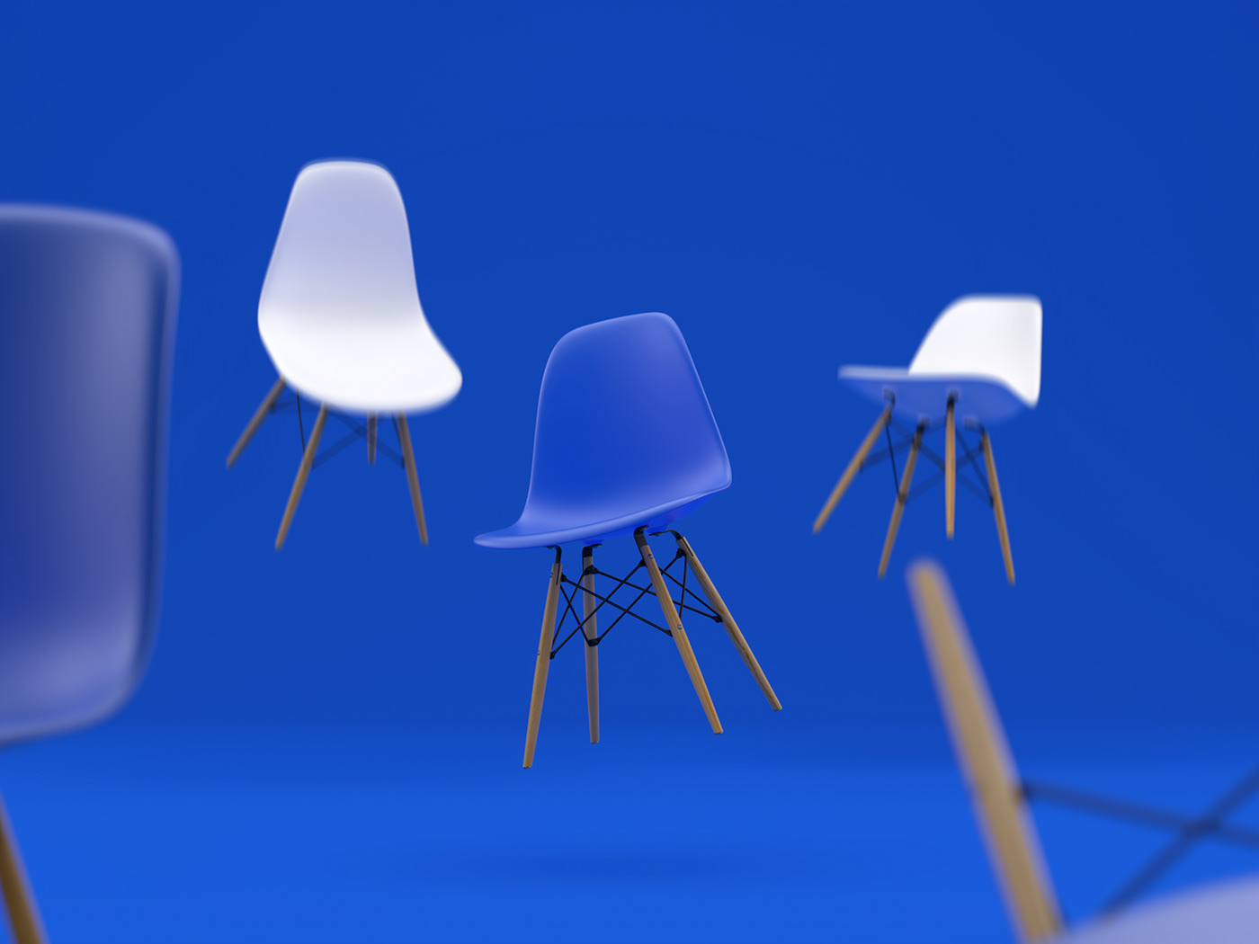 #b3d #eames #dsw #chair #product viz #render #3D #cgi #blender #cycles #photoshop