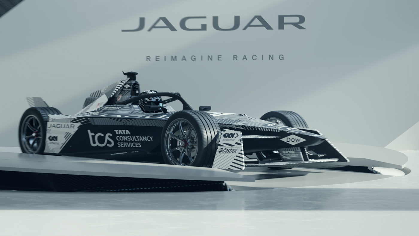 architecture car concept formula jaguar digital light pattern Racing shadow