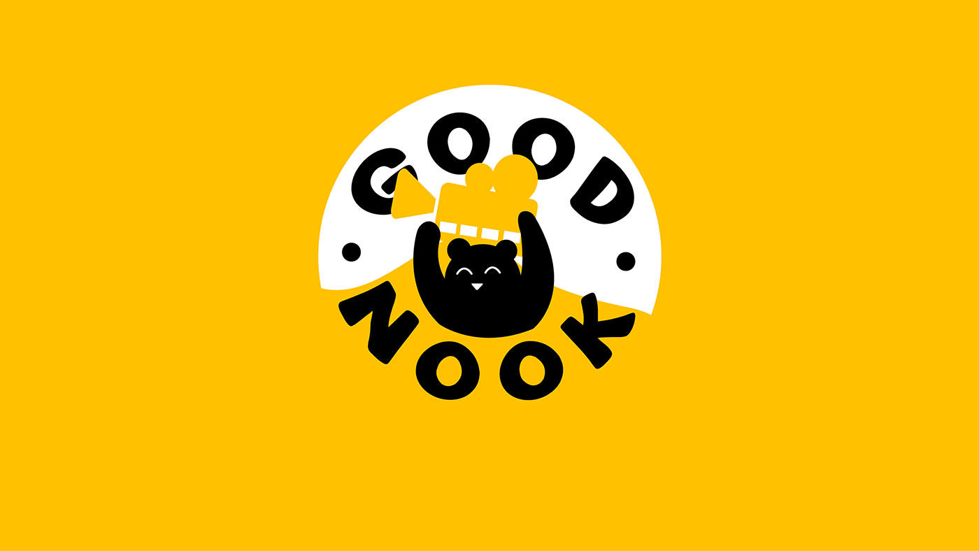 amarelo audiovisual branding  design Good logo Manual de Marca new preto e branco urso