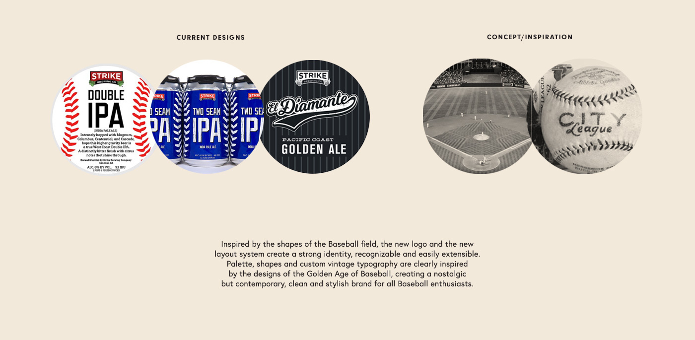 strike brewing beer craft baseball brewery can sport flag