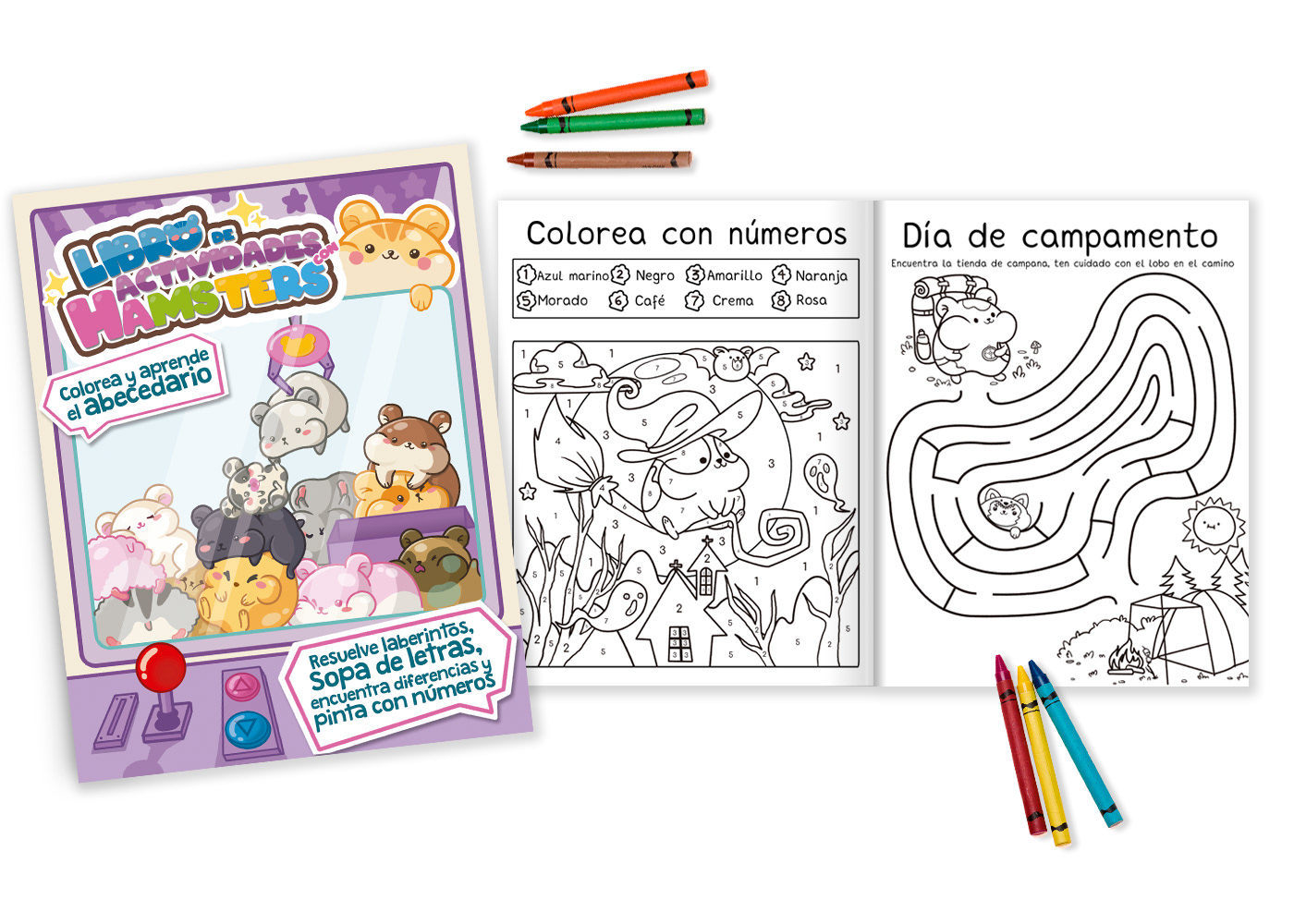 Character design  colorear coloring book cover Drawing  hamster ILLUSTRATION  libro photoshop product
