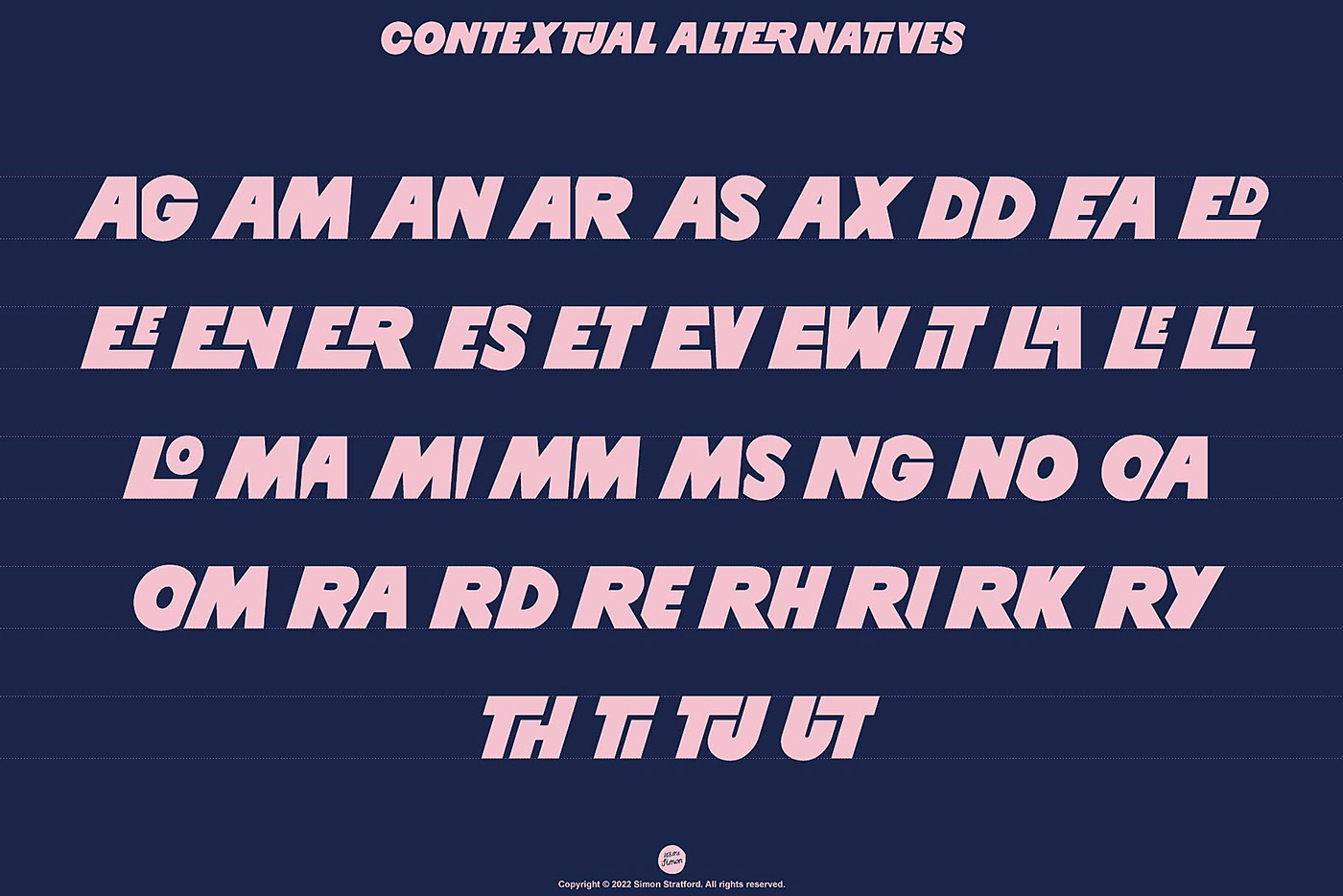 misfitz font contextual alternatives