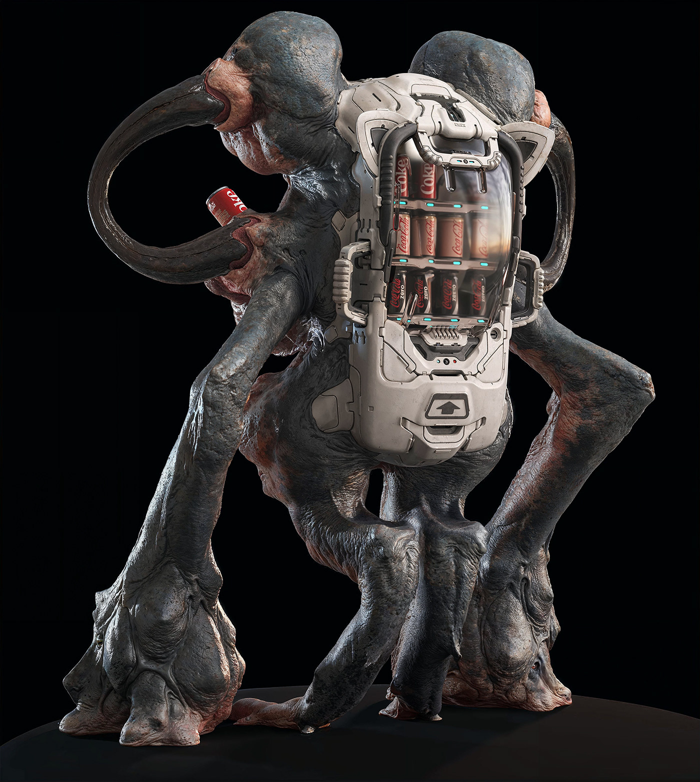 digital3d creature monster Digital Art  Character design  artwork Character concept art 3D Scifi