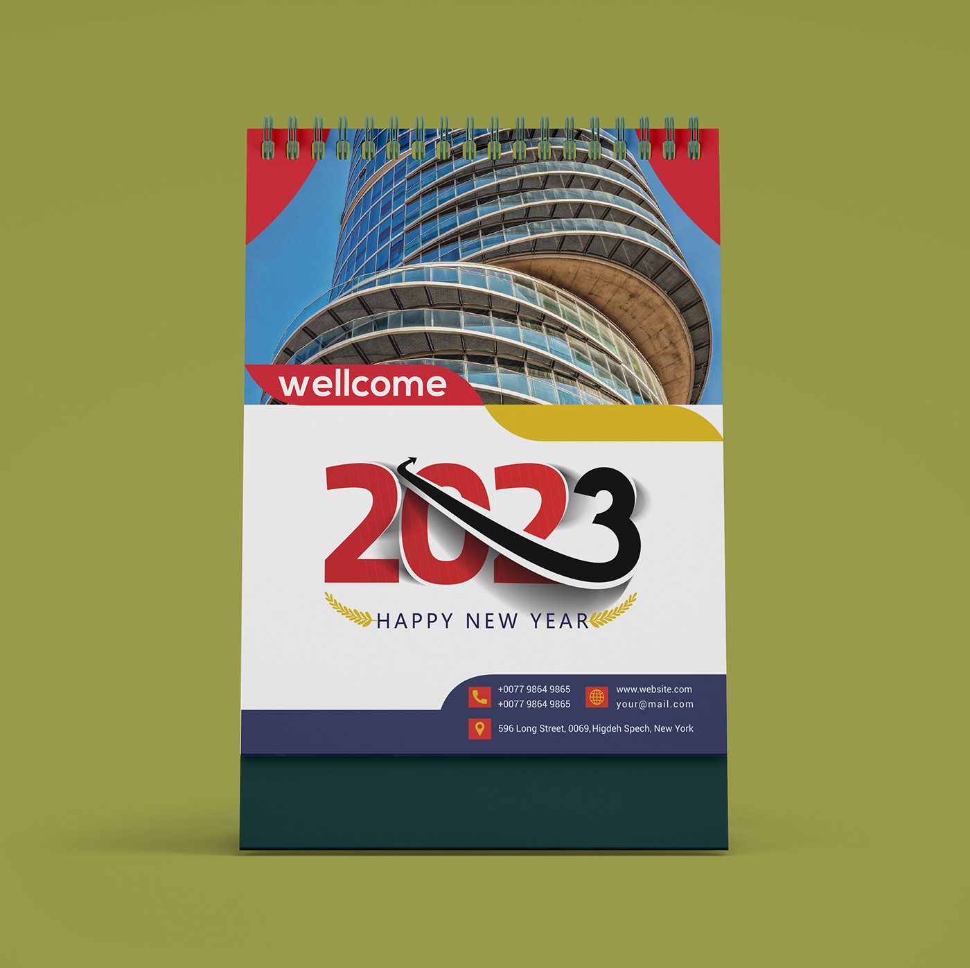 calendar calendar 2023 Creative Design desk calendar graphic design  new year planner schedule wall calendar 2024 calendar
