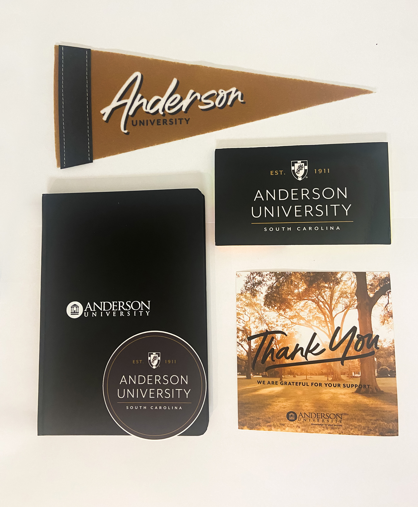 anderson card design journal notebook pennant sticker thank you University