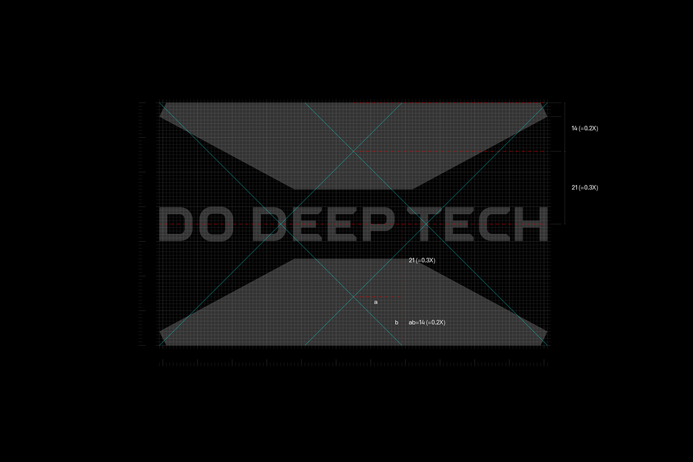 deeptech brand identity depth geometry Logo Design mathematics science symbol typography   visual identity