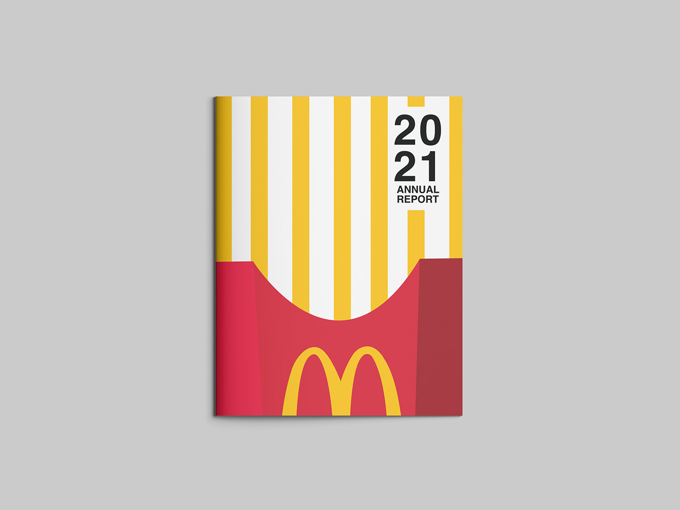 annual report editorial design  Layout McDonalds