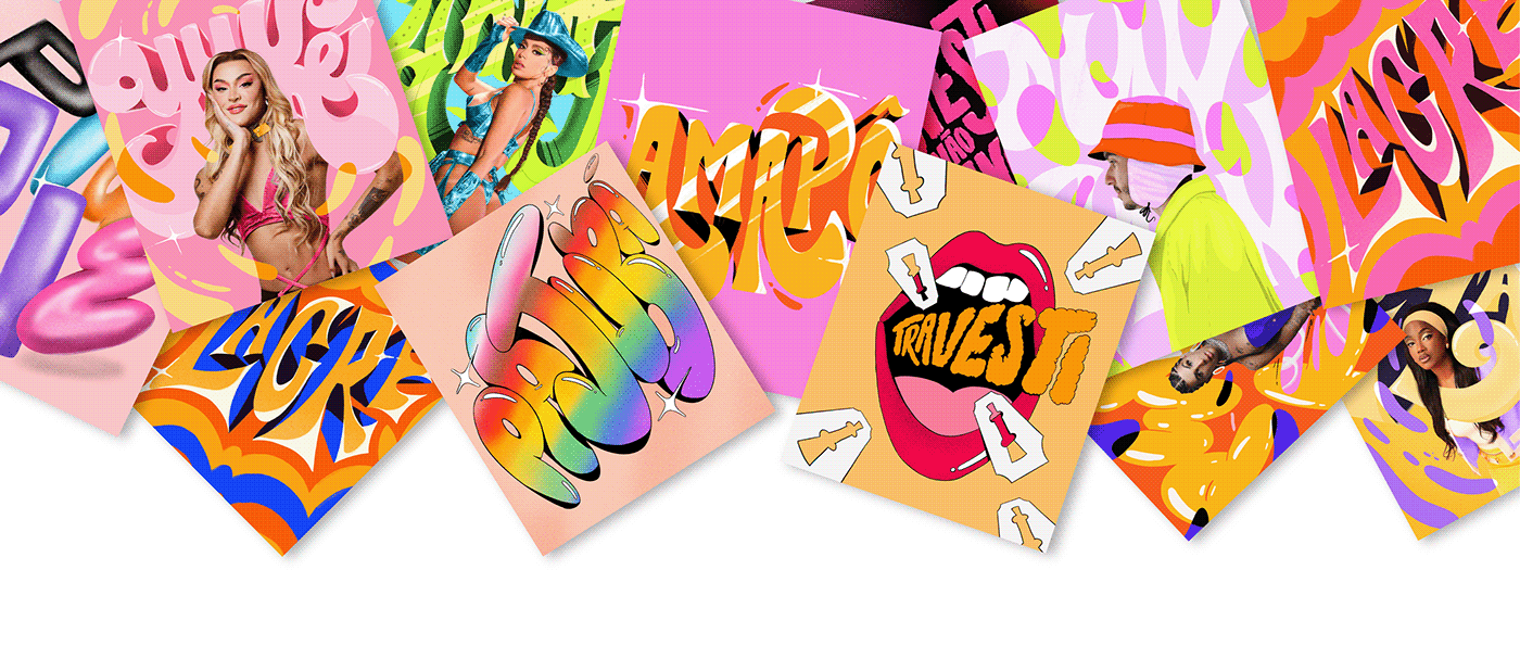 lettering tipography letters queer type poster LGBT