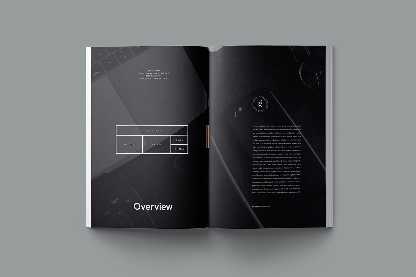 InDesign template print brochure magazine pastel minimal Layout creativemarket Stationery