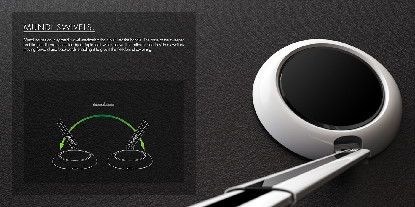 Adobe Portfolio industrial design sweeper product rendering keyshot