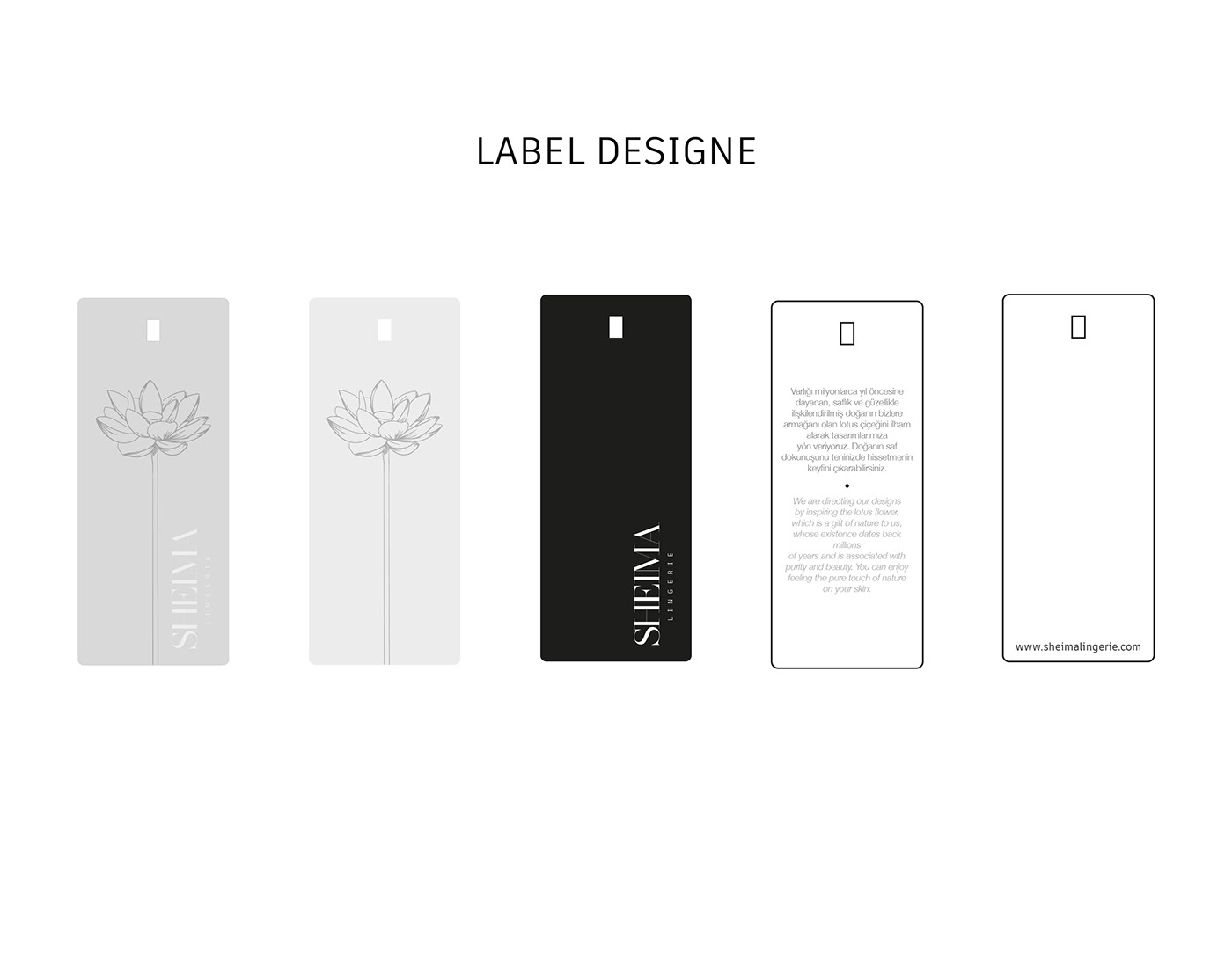 designe Fashion  flower Label lingerie