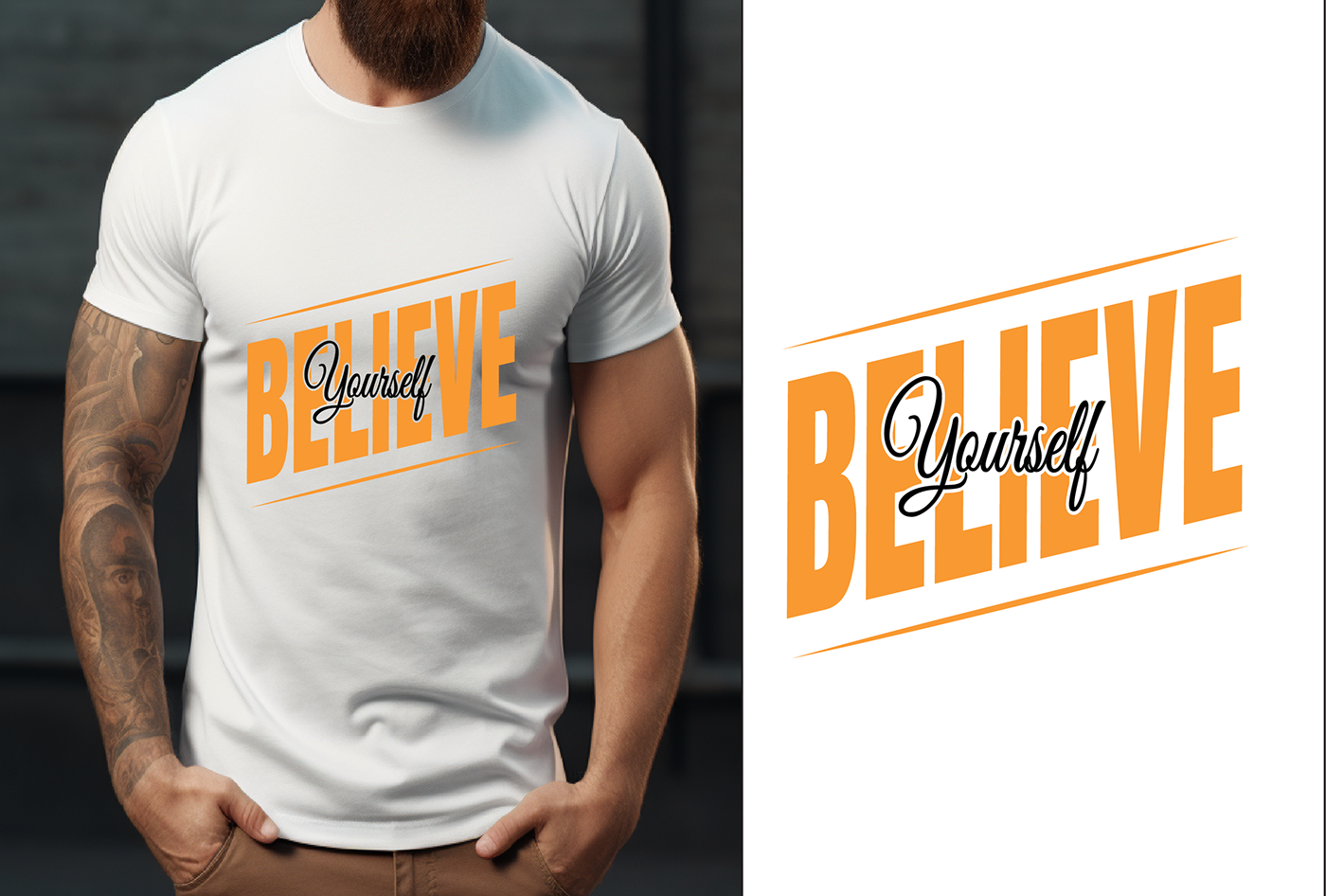 Tshirt Design typography   Graphic Designer design t-shirts motivational ILLUSTRATION  modern typography t-shirt