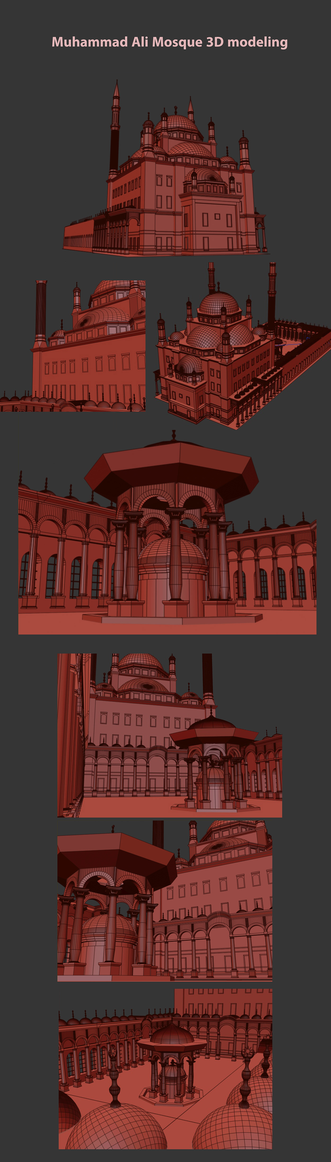 egypt Landscape 3d modeling 3ds max architecture visualization