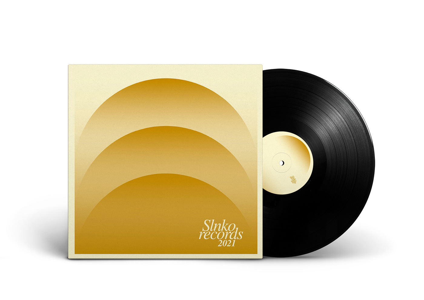 behun cd CD cover cover design digital illustration Packaging Slnko Records vector yellow