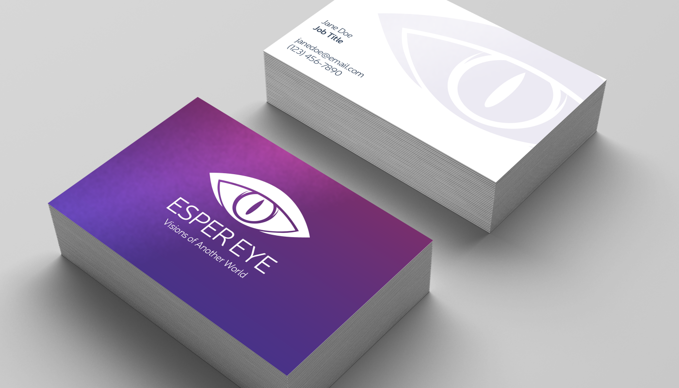 esper eye Logo Design game translation ILLUSTRATION  eye purple blue