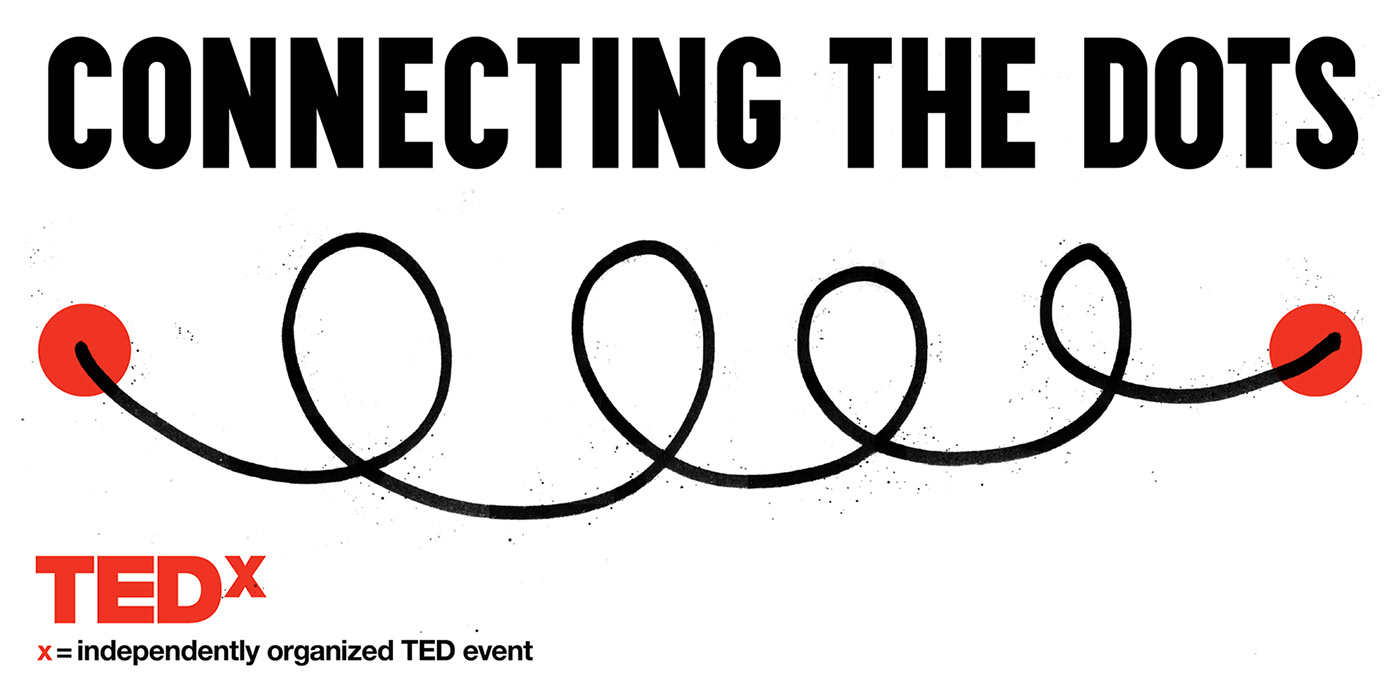 TED TEDx tedxistanbul design poster istanbul draw brand Turkey interaction typographic connect dots conference tasarım