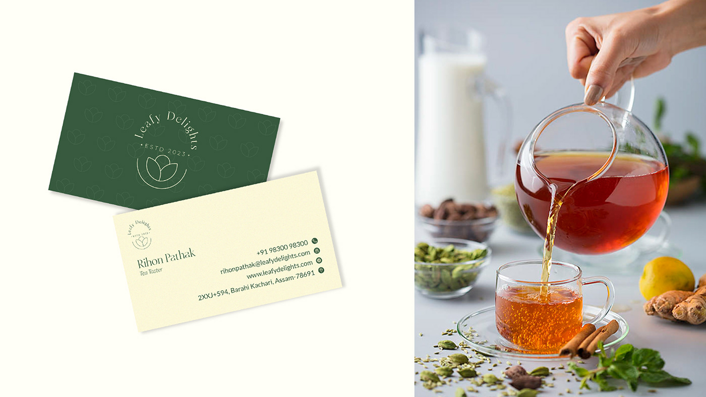 tea branding brand identity Logo Design graphic design  branding  Packaging Tea Packaging packaging design tea estate