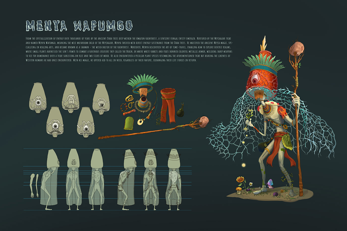 Character design  shaman Character fantasy concept art