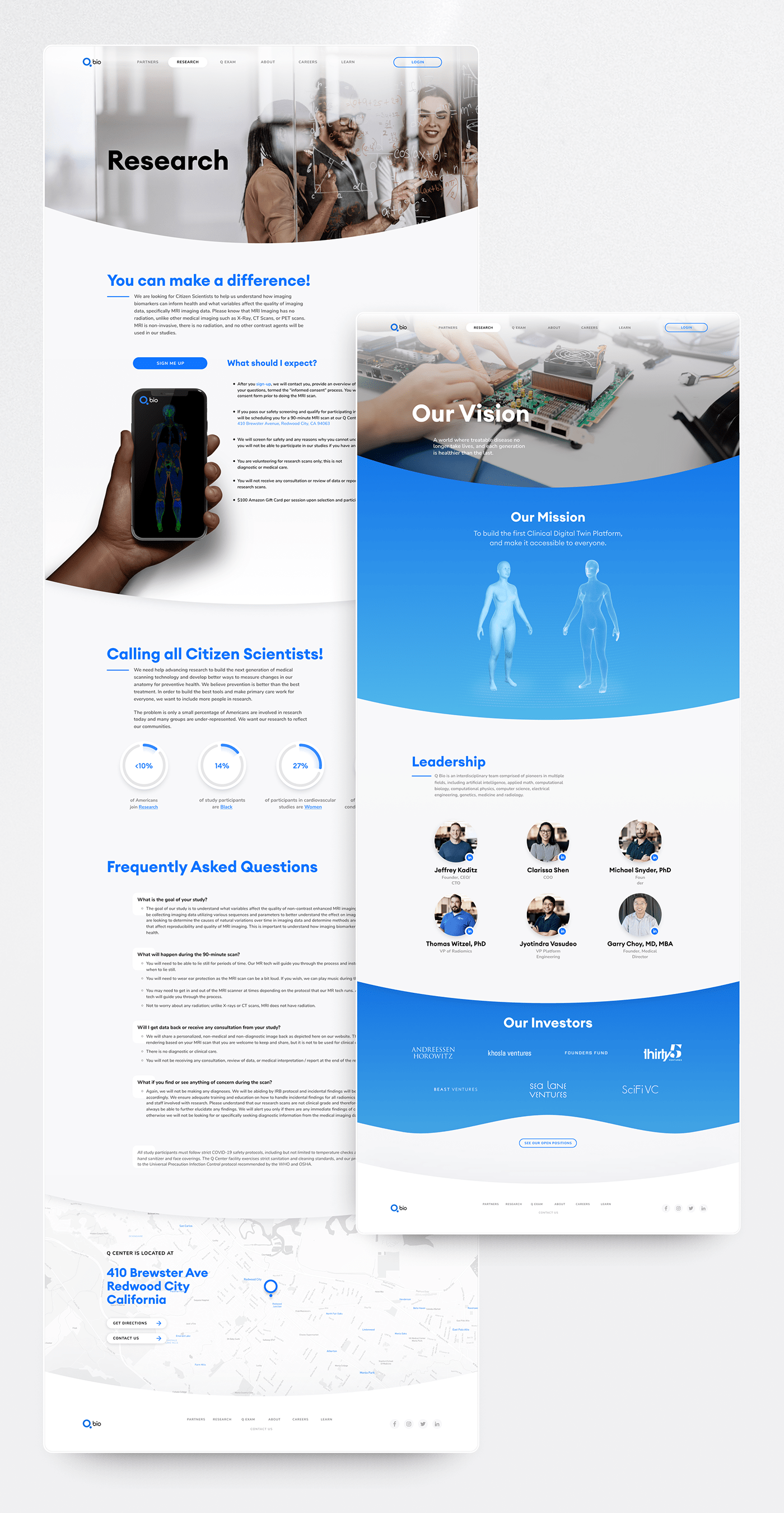 human Interaction design  medical science Webdesign Website Health landingpage UI ux
