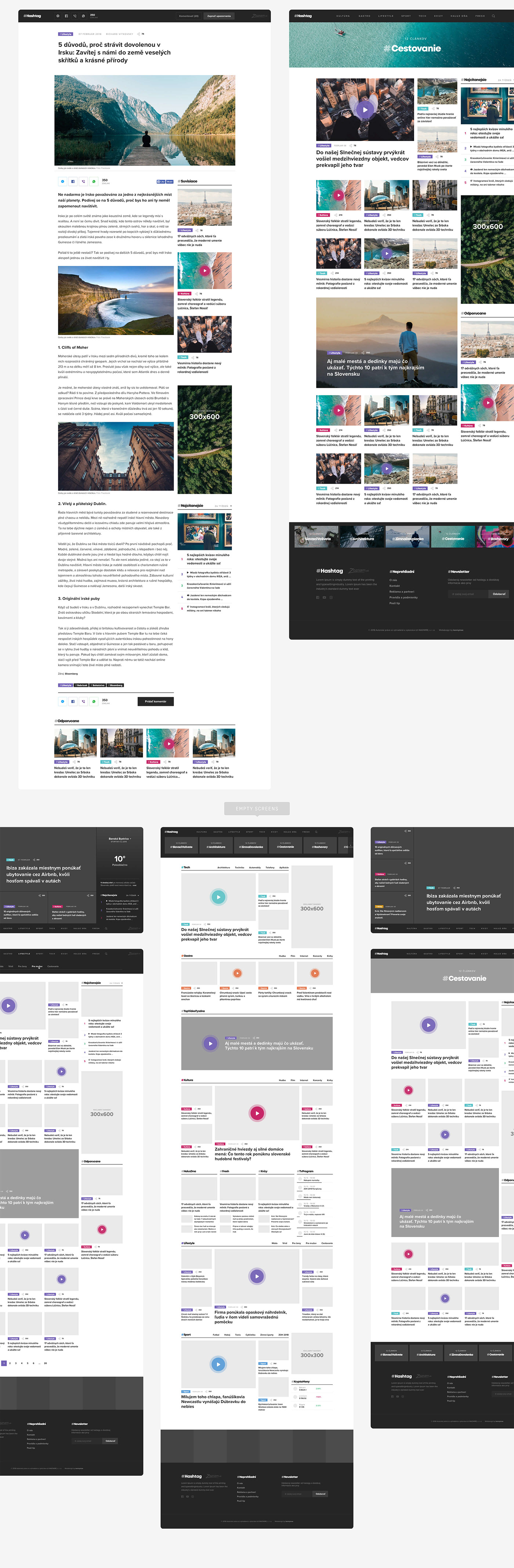news Webdesign magazine teenage Blog Website user interface UI Theme Interface
