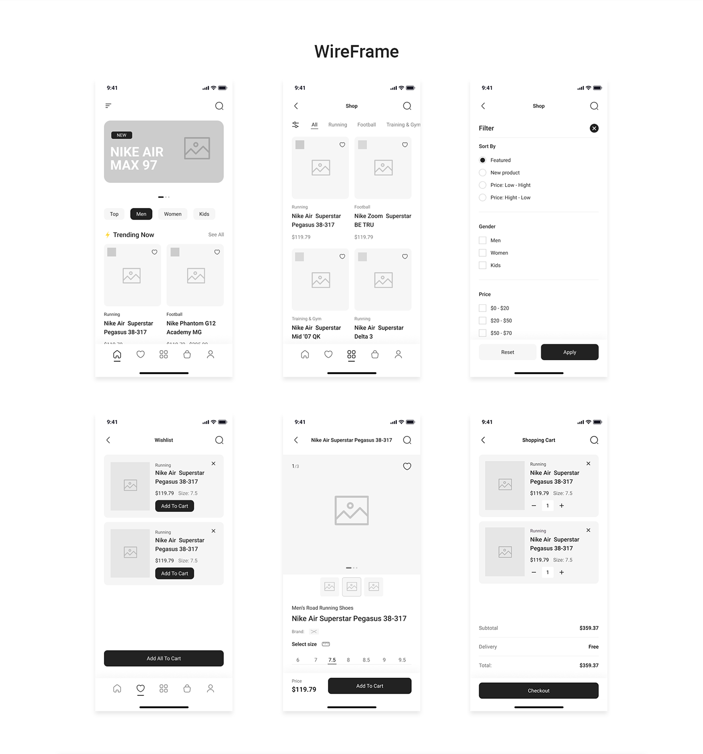 app app design design UI/UX shoes shop store